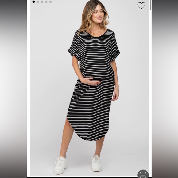 Striped Pinkwish maternity dress - Picture 1 of 3